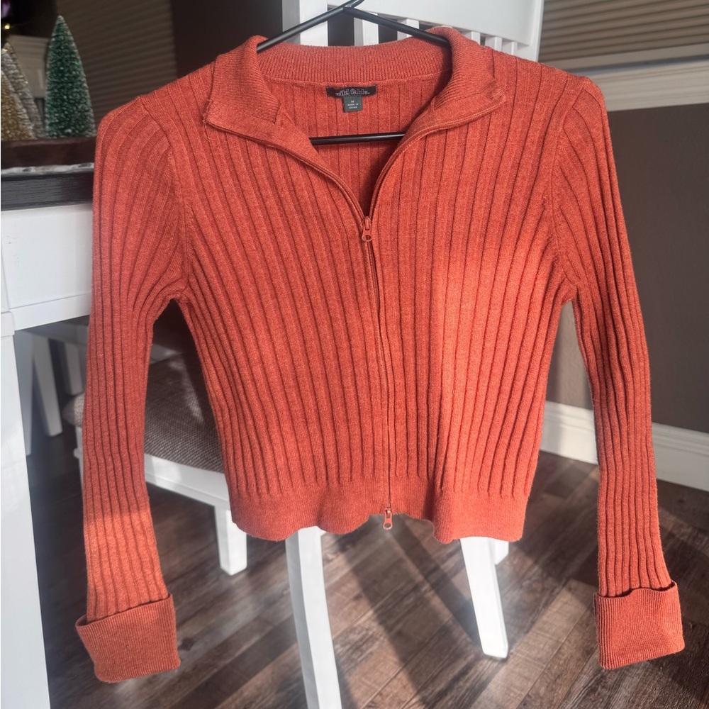 Wild Fable V-Neck Orange Sweater